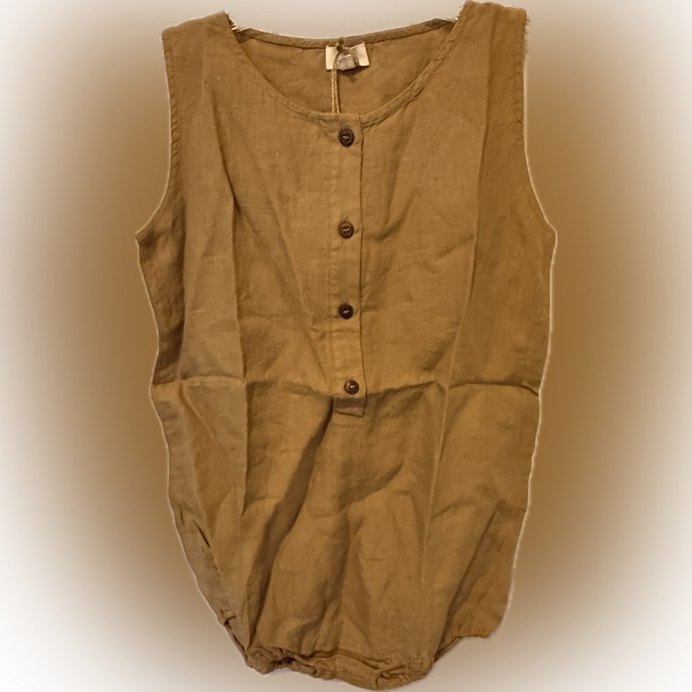 The Simple Folk Organic Cotton Freedom Romper nwt
